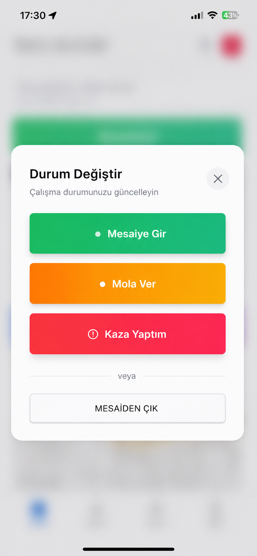 Durum Ekranı